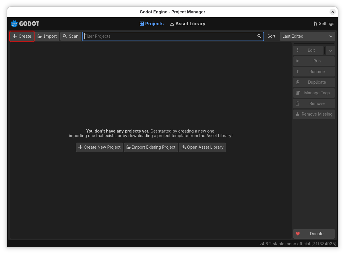 Godot Project Manager