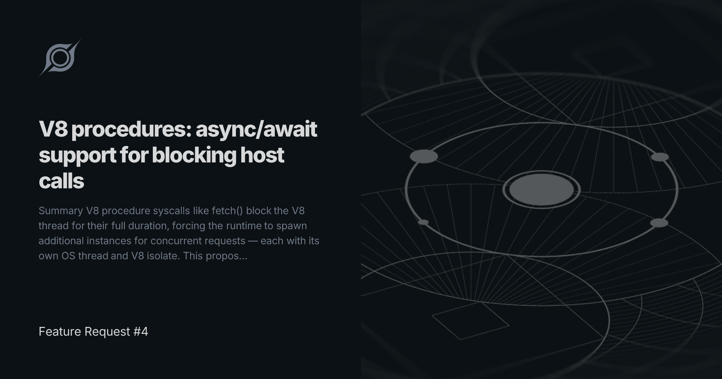 Feature Request #4 | V8 procedures: async/await support for blocking ...