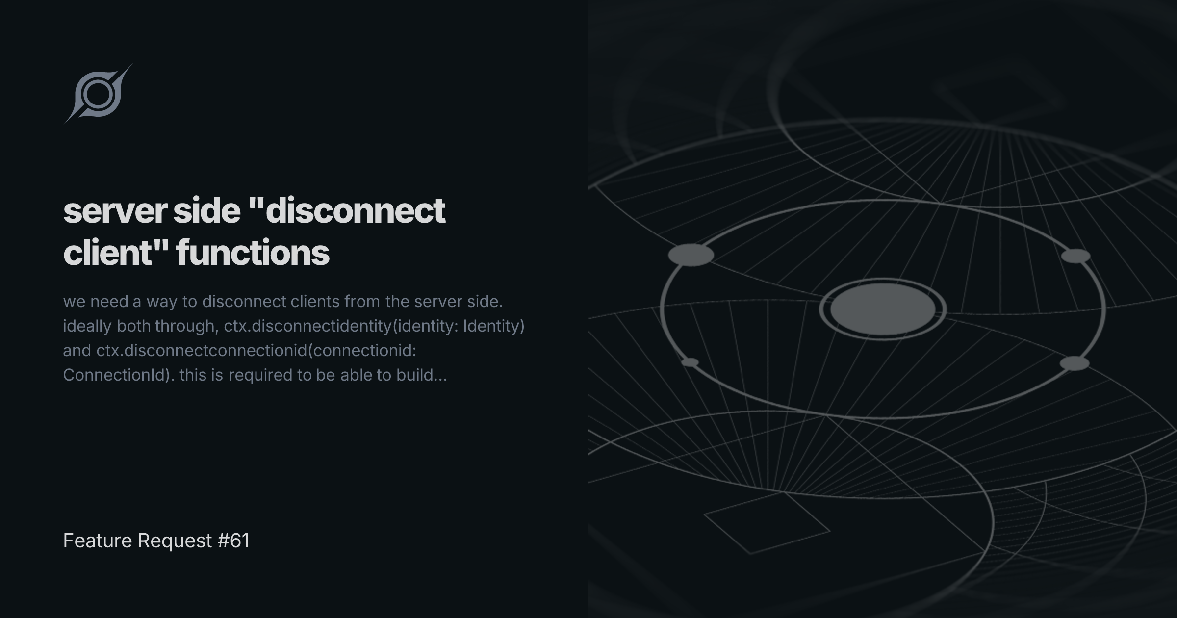 Feature Request #61 | server side "disconnect client" functions ...